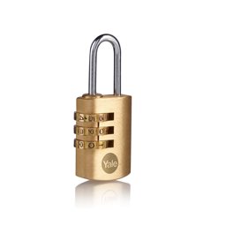 Yale 3 Şifreli 22 Mm Pirinç Asma Kilit Y150B/22/120/1 görseli