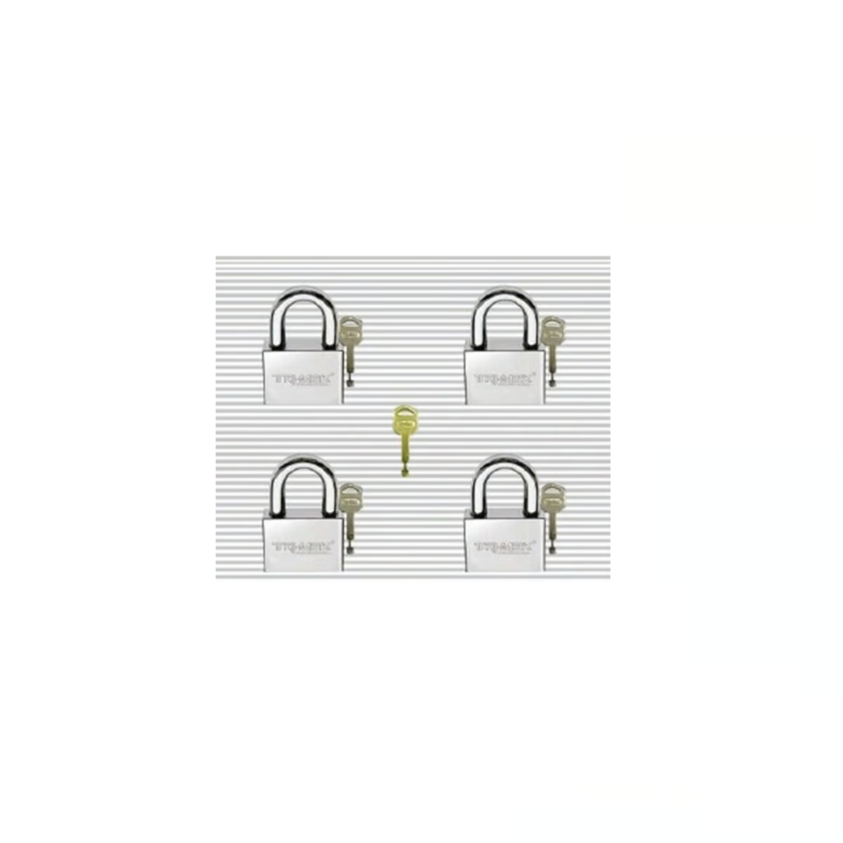 Trı-max Master Sistem Çelik Asma Kilit 55mm 4'lü Set Mk2441 küçük görsel