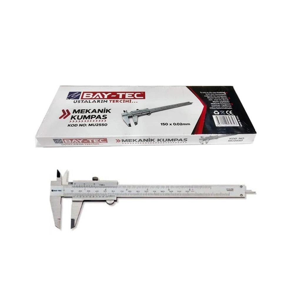 Bay-Tec Mekanik Kumpas 150x0.02mm Mu2550 küçük görsel