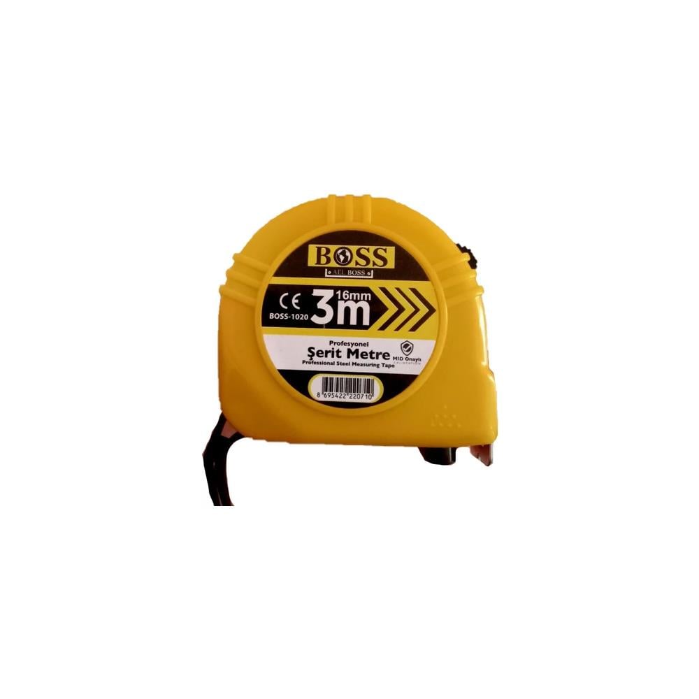 Boss 84371 Profesyonel Çelik Şerit Metre 3Mt X 16Mm küçük görsel
