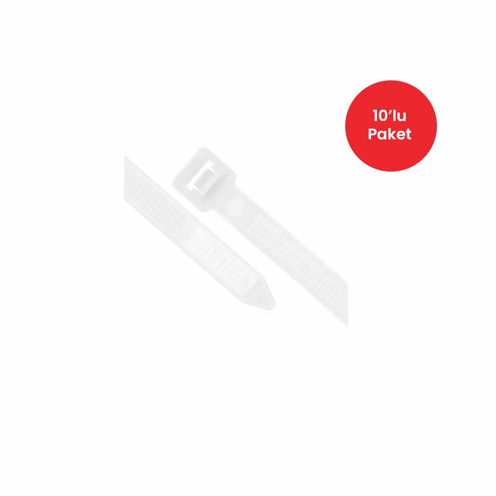 Kablo Bağı 9X920 Mm Beyaz 10'Lu Paket küçük görsel