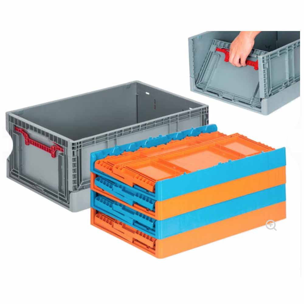 Hipaş Katlanır Kasa 40X60X23 Cm Gri Kx-4622 küçük görsel