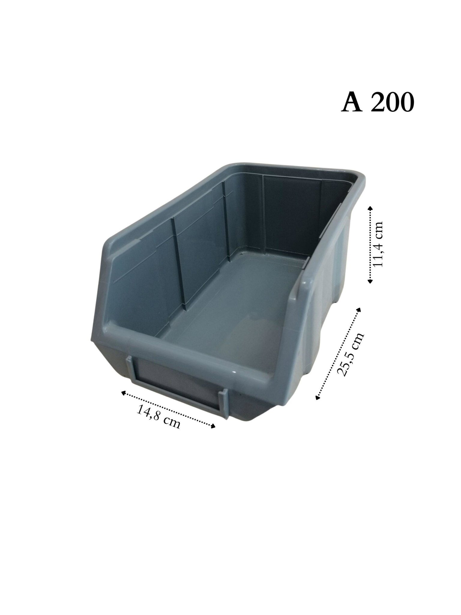 Avadanlık Kutusu A-200 Gri 150X240X122Mm küçük görsel