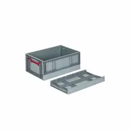 Hipaş Katlanır Kasa 40X60X29 Cm Gri Kx-4629 görseli