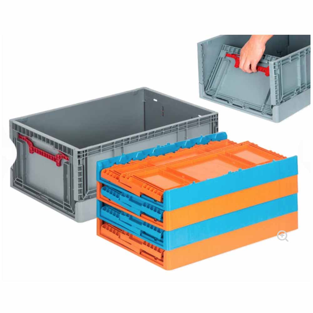 Hipaş Katlanır Kasa 40X60X29 Cm Gri Kx-4629 küçük görsel