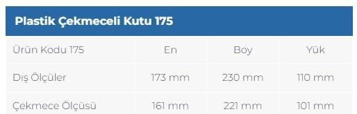 Sembol Plastik Çekmeceli Kutu 140 136x230x96mm Mavi-Şeffaf küçük görsel