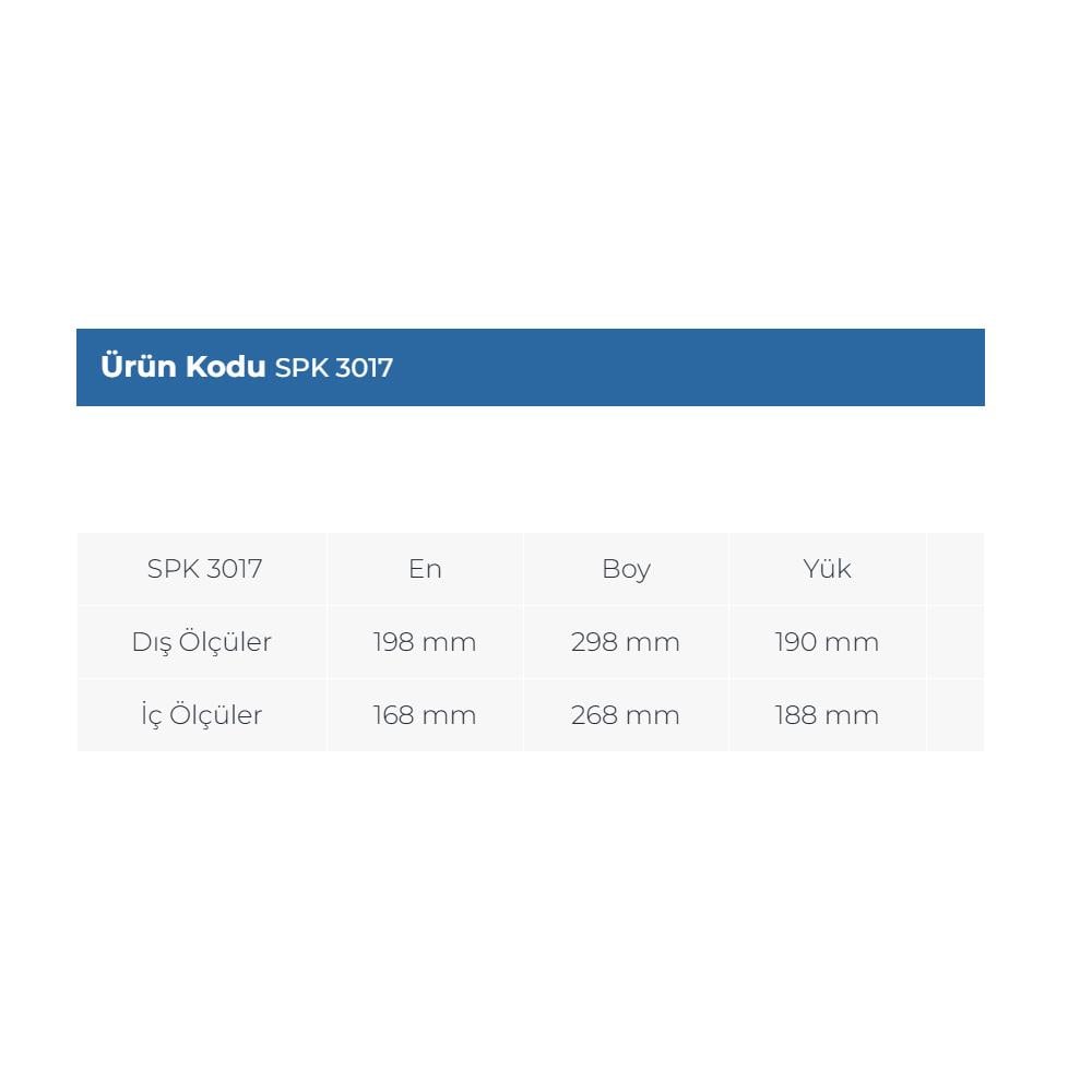 Sembol Plastik Spk 4075 Kapalı Sanayi Tipi Kasa Gri 300X400X70Mm küçük görsel