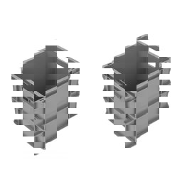 Sembol Plastik Spk 4075 Kapalı Sanayi Tipi Kasa Gri 300X400X70Mm küçük görsel