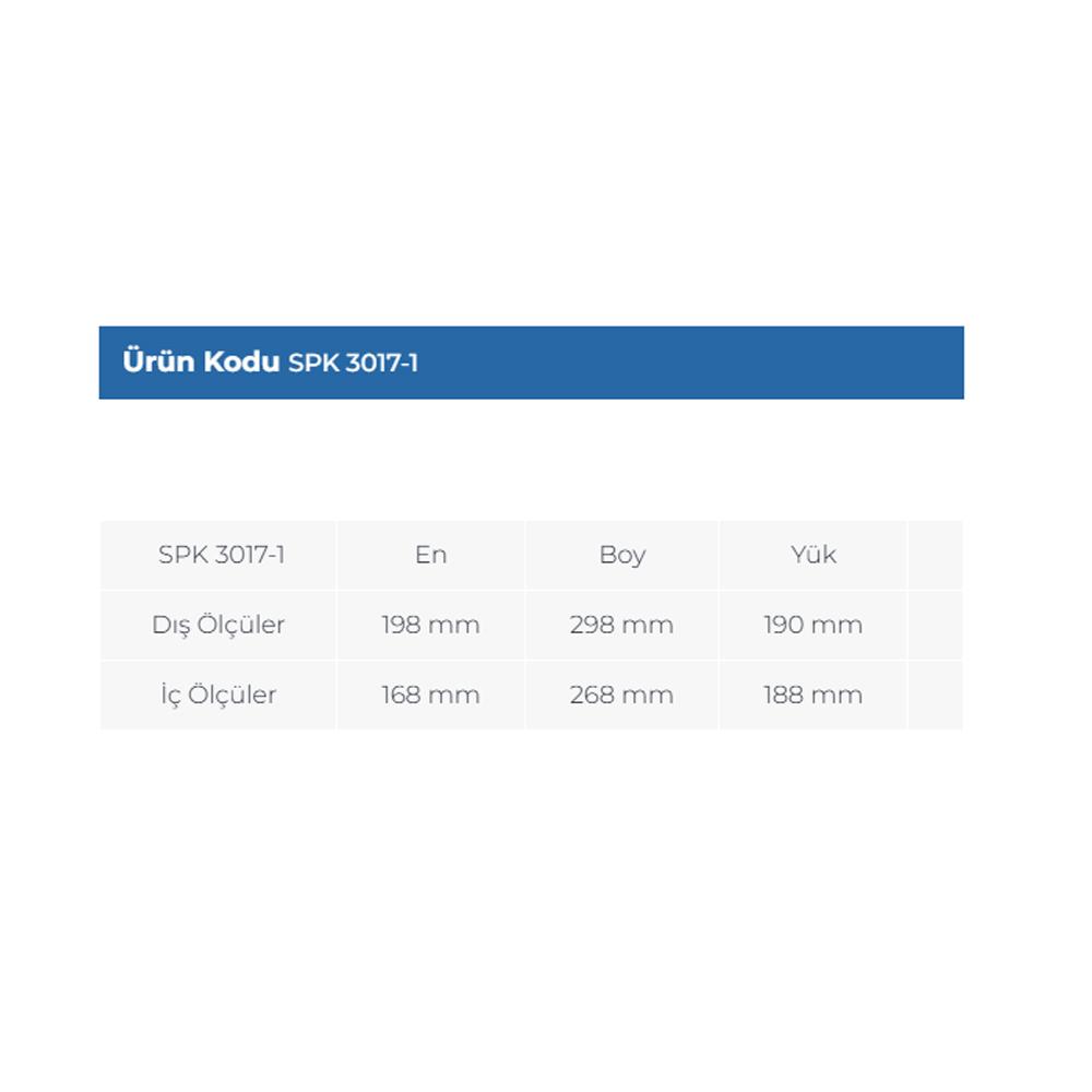 Sembol Plastik Spk 3320 Av Avandalık Tipi Kasa Gri 200X300X200Mm küçük görsel