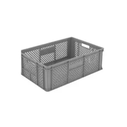 Sembol Spk 4630 A Delikli Sanayi Tipi Kasa Gri 400X600X300Mm görseli