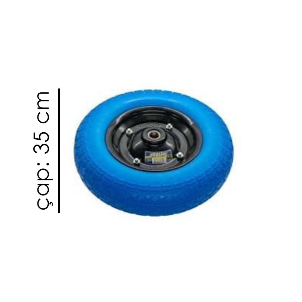 Master Patlamaz Rulmanlı Pu Bilyalı Metal Jantlı Teker 350-7 500010 küçük görsel