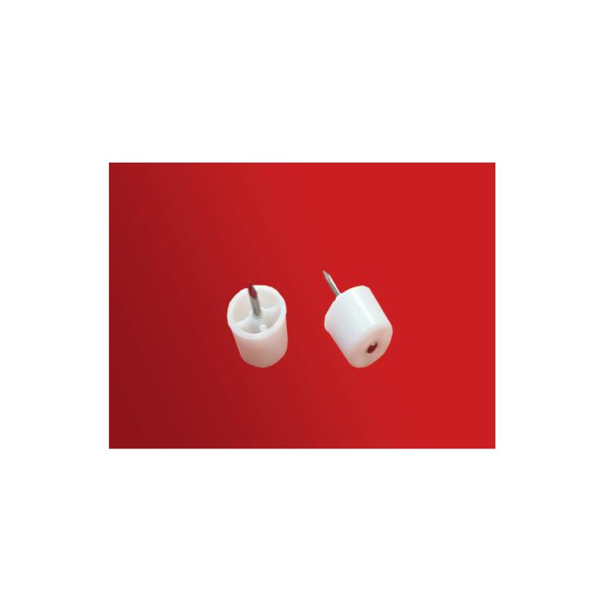 Metali Büyük Çivili Raf Pimi 100Lü Beyaz 5009 küçük görsel