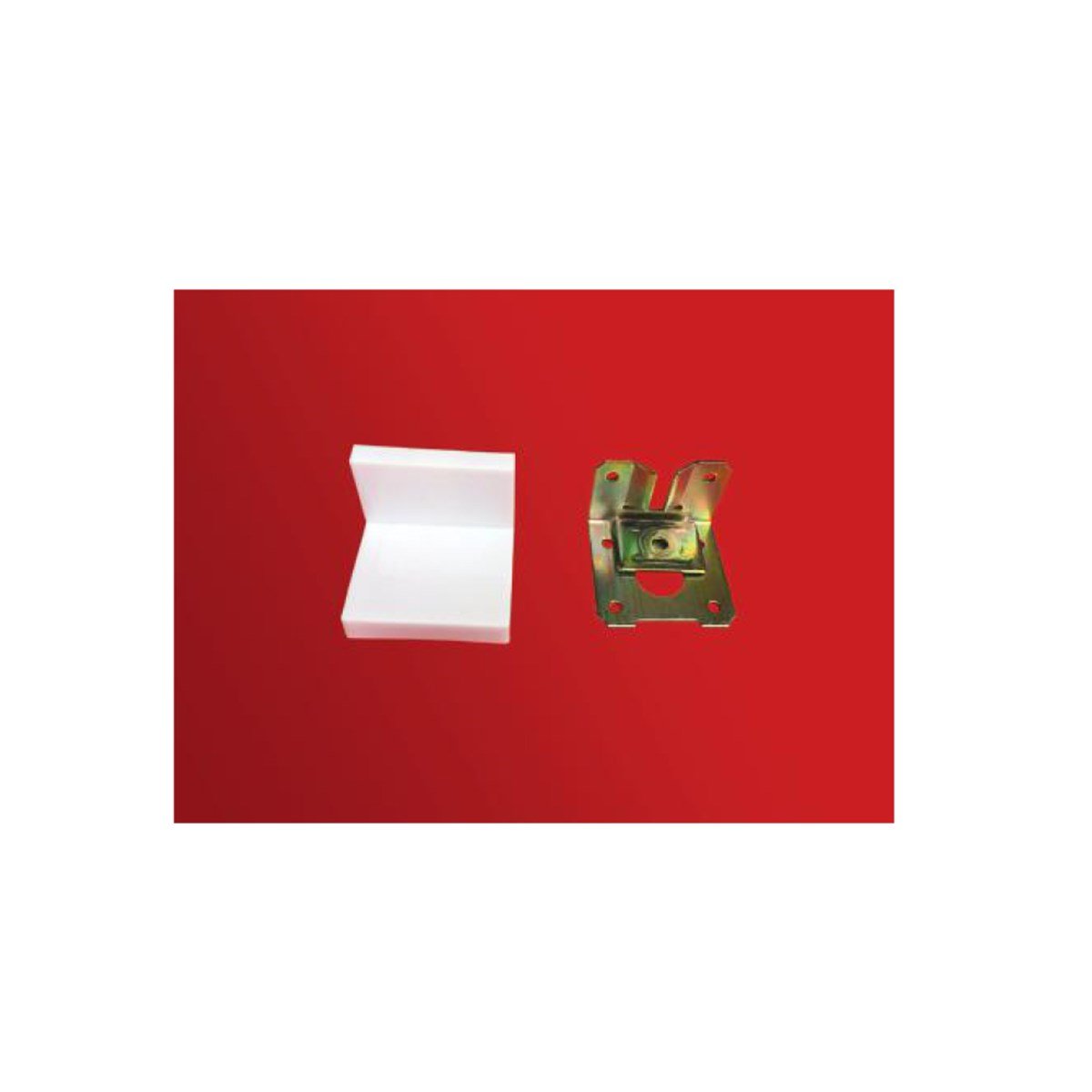 Metali Büyük Dolap Askı Elemanı Beyaz 1009 küçük görsel