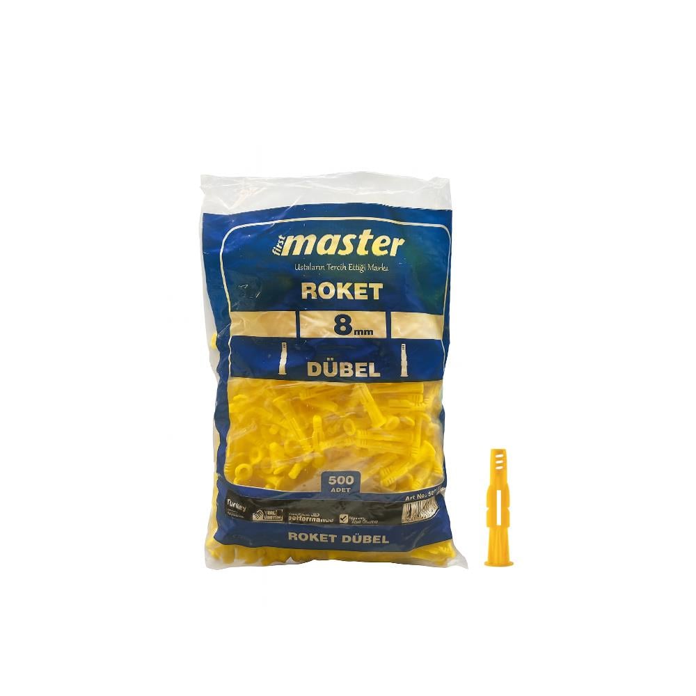 Master Roket Dübel 8Mm 500 Lü Paket küçük görsel