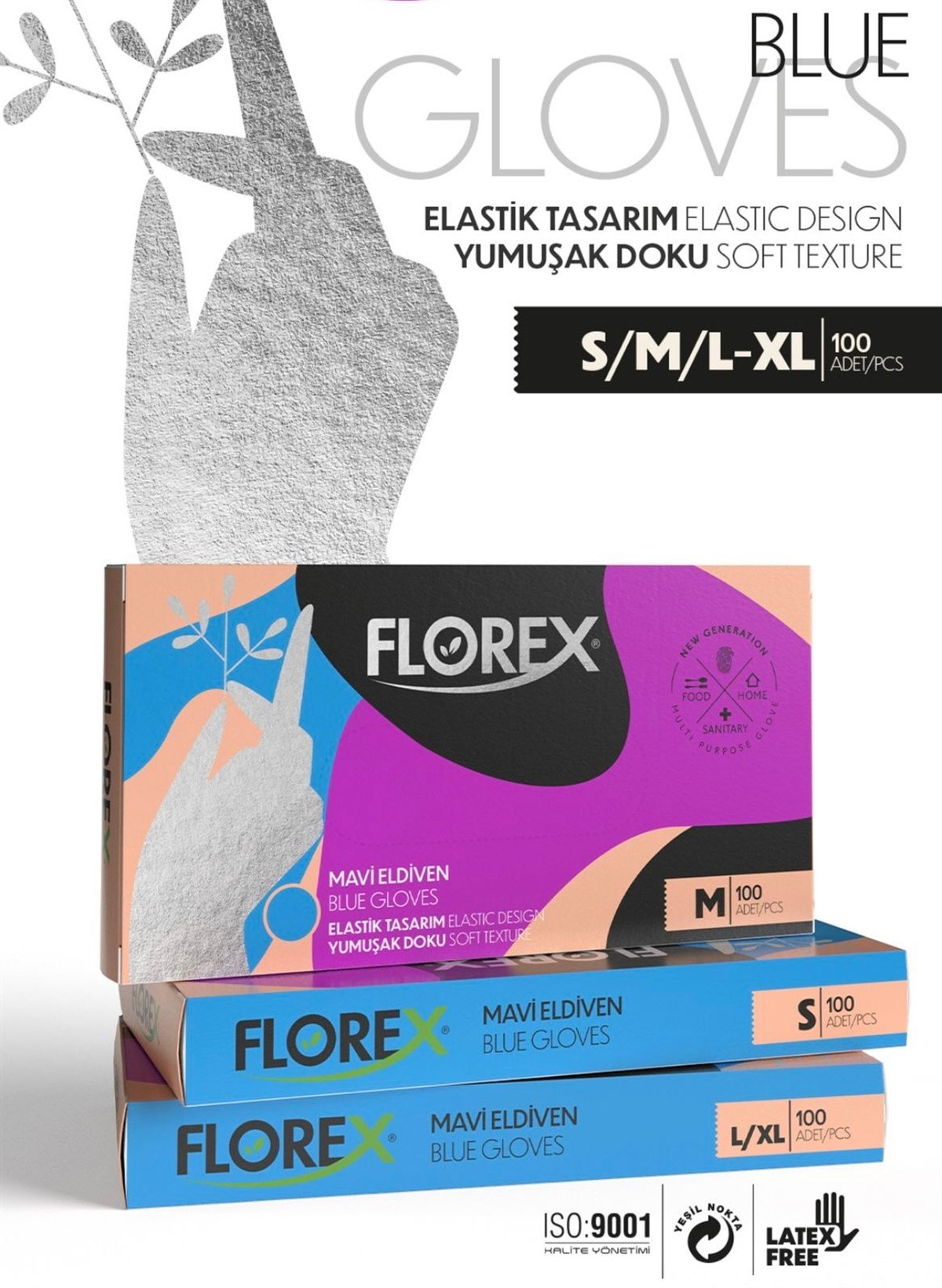 Florex Eldiven Krem 100'lü Paket küçük görsel
