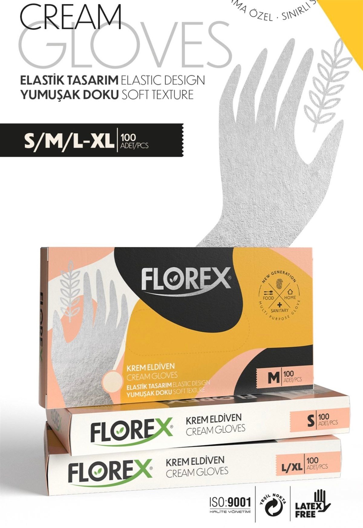 Florex Eldiven Krem 100'lü Paket küçük görsel