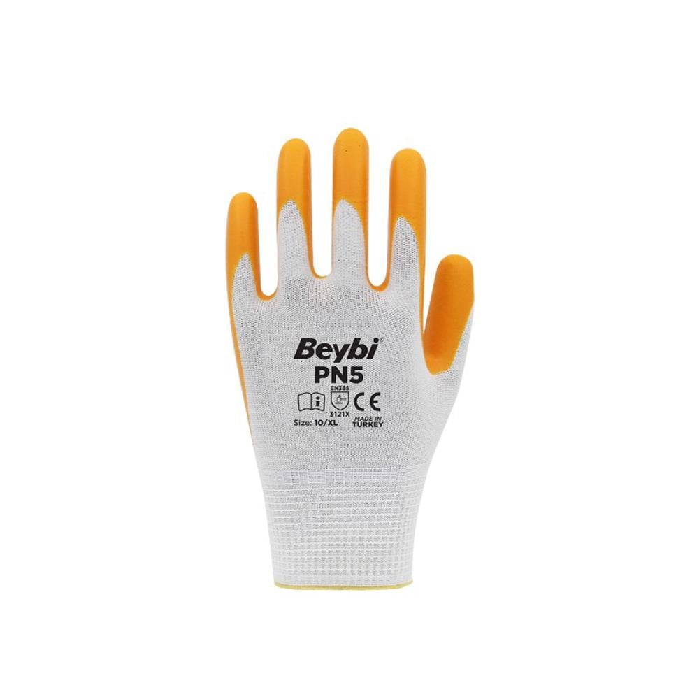 Beybi PN3 Sarı Nitril İş Eldiveni 10'' küçük görsel