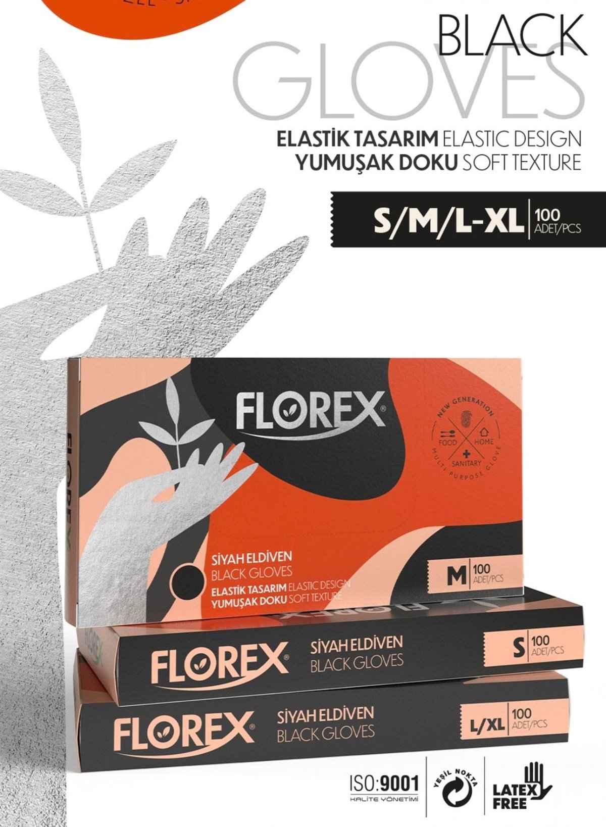 Florex Eldiven Şeffaf 100'lü Paket küçük görsel