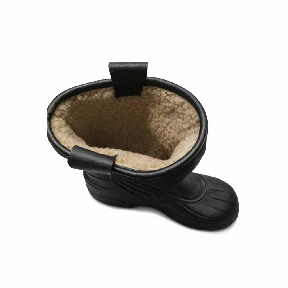 Akpolly Poliüretan Yünlü Çizme Siyah küçük görsel