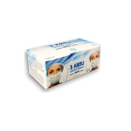 Mask 3 Katlı Lastikli Medikal Maske 50' Li Paket görseli