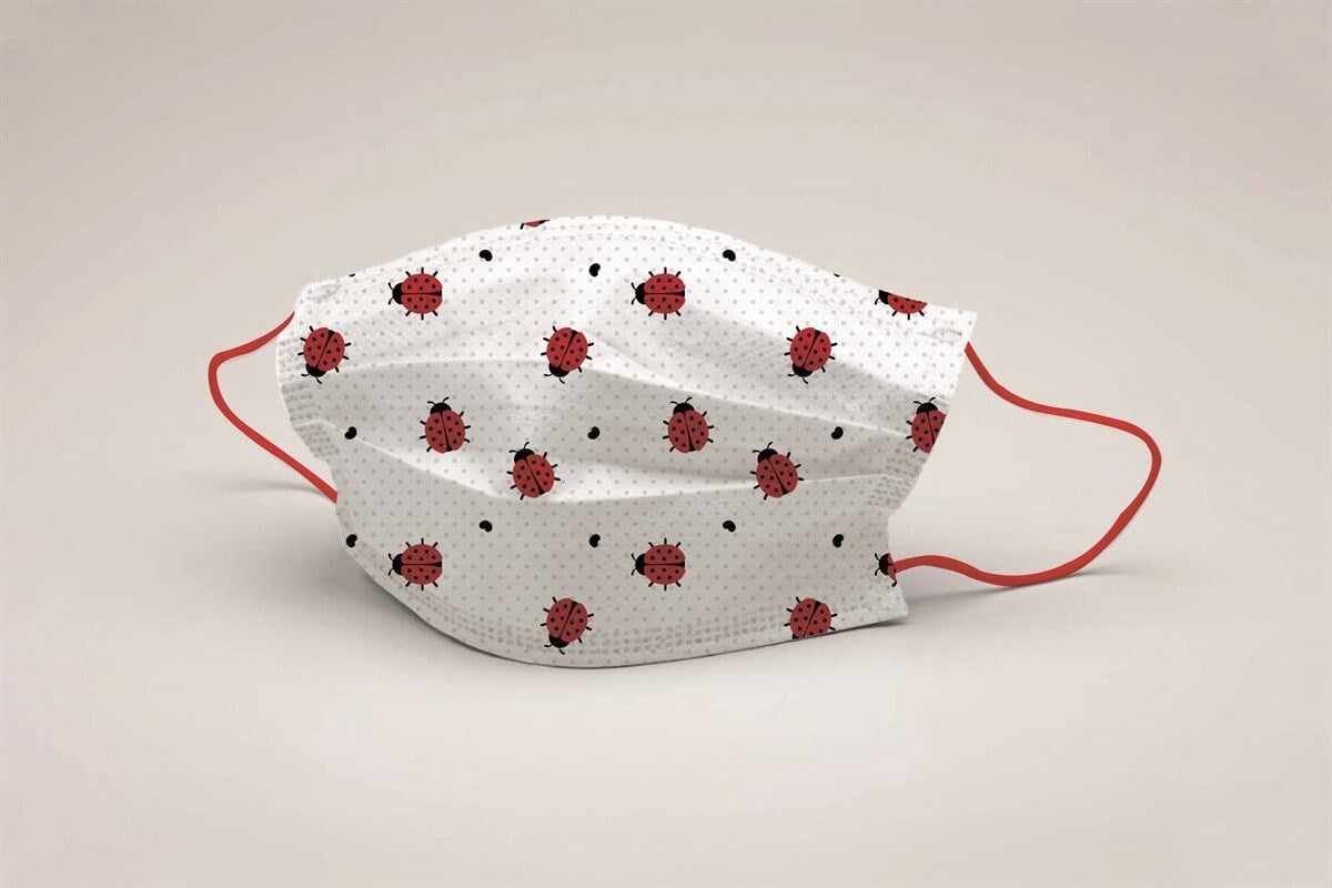 Mode Çocuk Full Ultrasonic Telli Maske 30001 (5'li Paket) küçük görsel