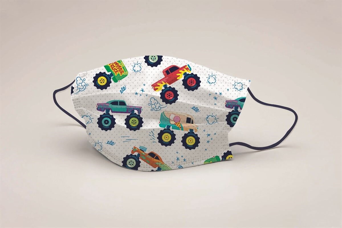 Mode Çocuk Full Ultrasonic Telli Maske 30001 (5'li Paket) küçük görsel