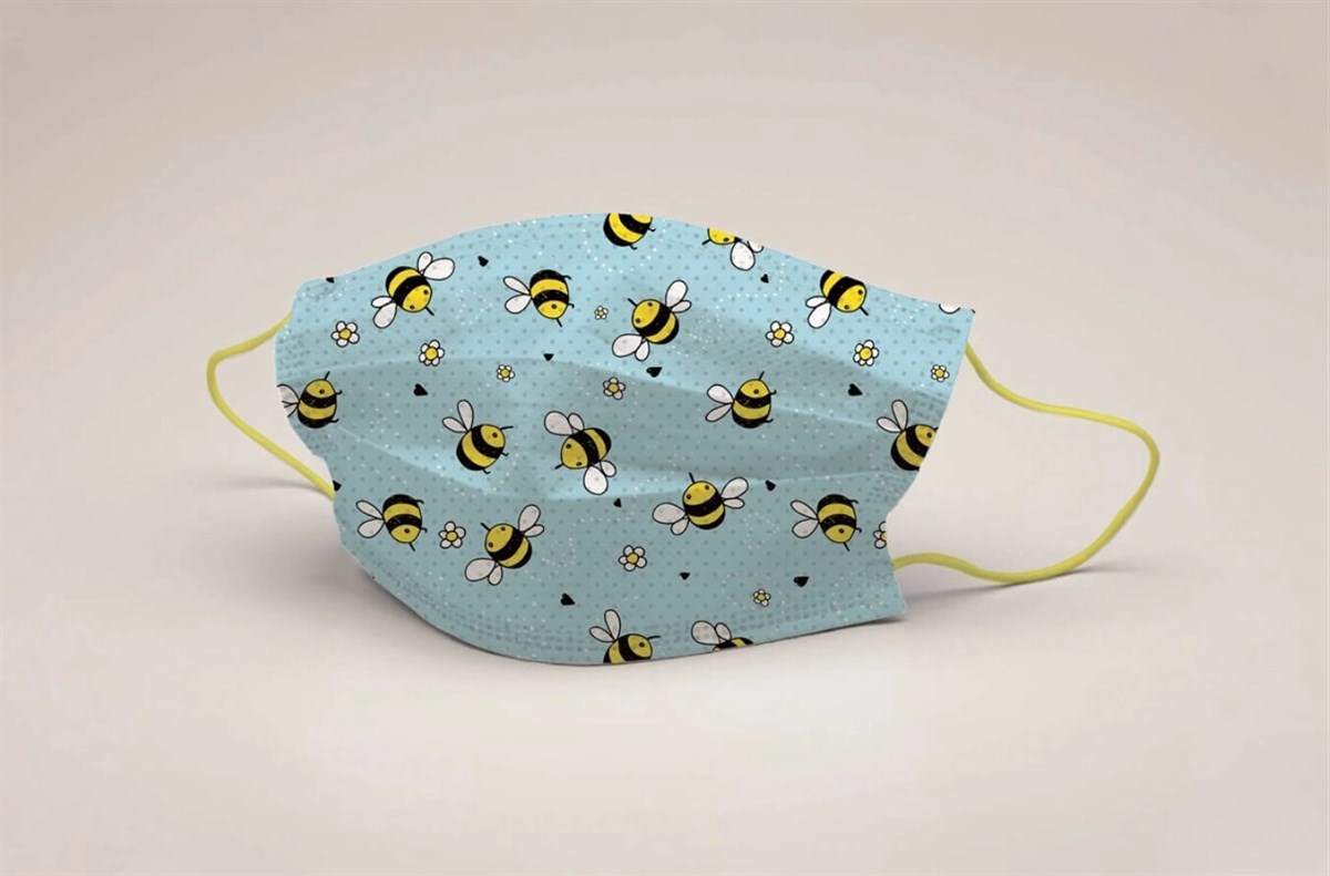 Mode Çocuk Full Ultrasonic Telli Maske 30001 (5'li Paket) küçük görsel