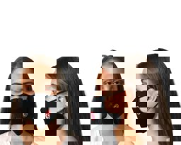 Siyah Maske Logolu (Yıkanabilir) görseli