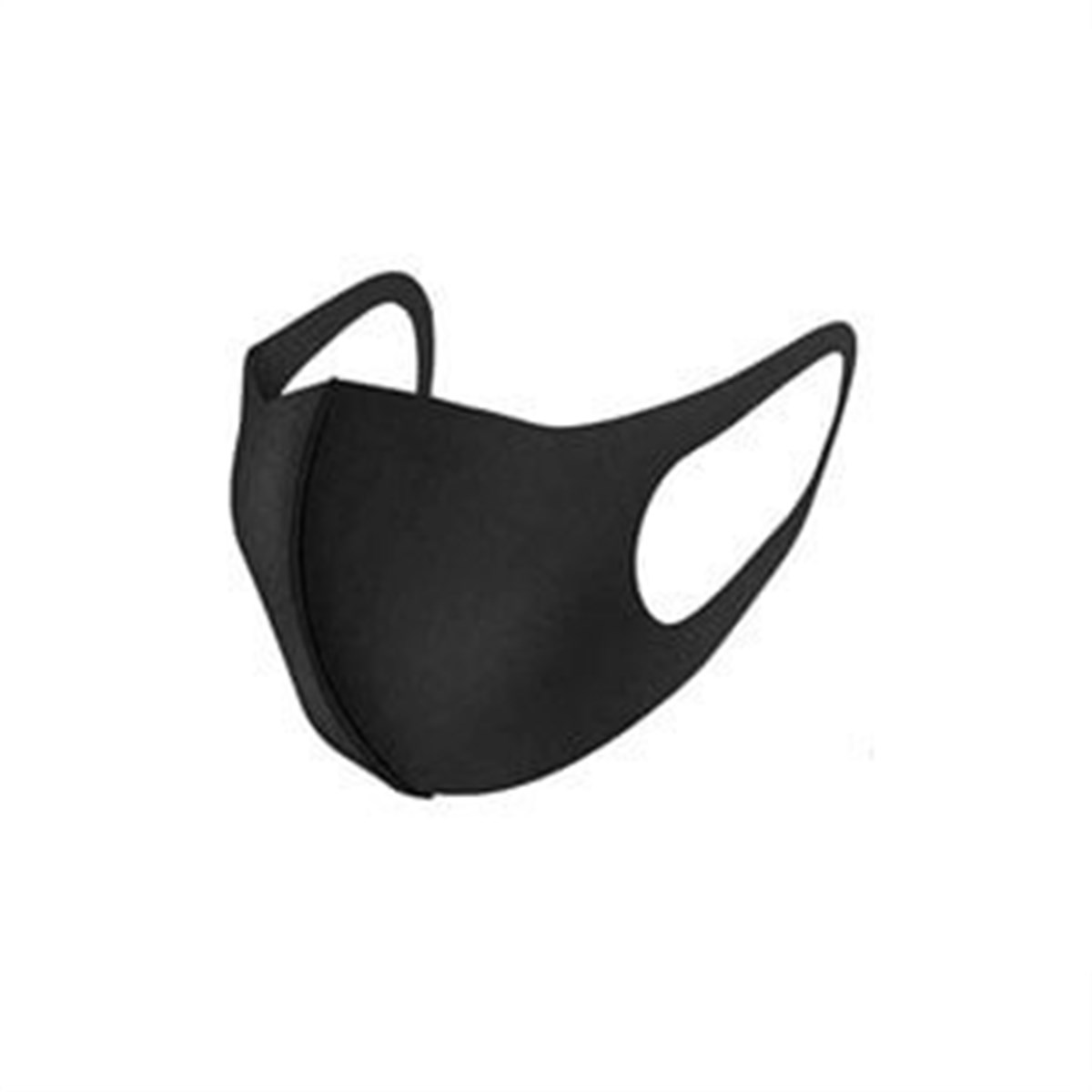 Nano 3 Katlı Siyah Maske (Yıkanabilir) küçük görsel