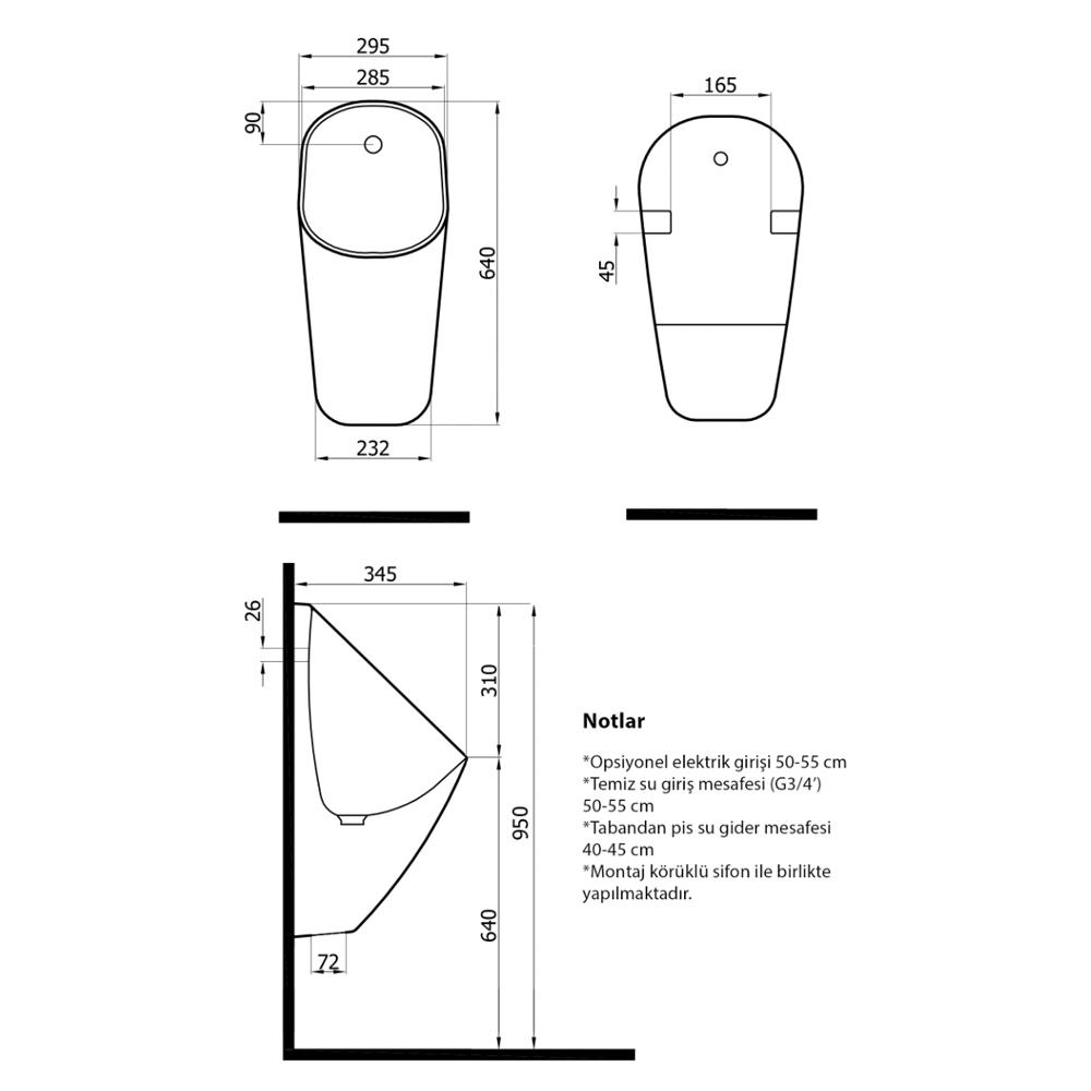 Newarc Life Pisuvar Mat Antrasit 5871.Mb küçük görsel