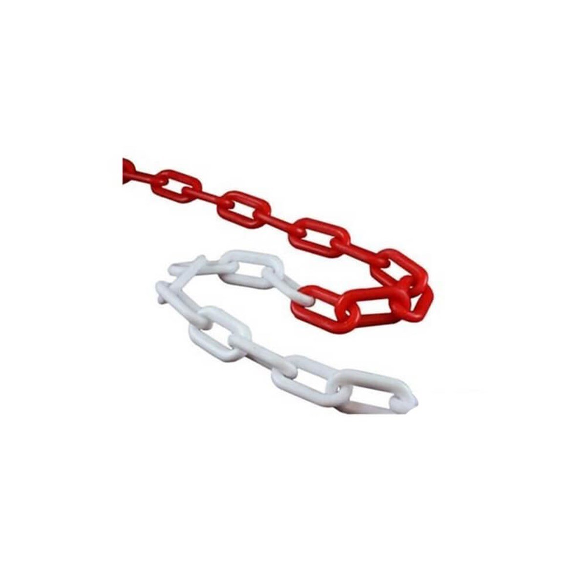Plastik Zincir Kırmızı Beyaz 6mm (mt) küçük görsel