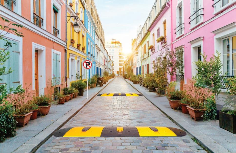 Oval Hız Kesici Yol Kasisi Kedi Gözlü 500x500x45mm Sarı küçük görsel