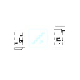 A1-105 Merdiven Yukarı Ok 12x12 Cm görseli