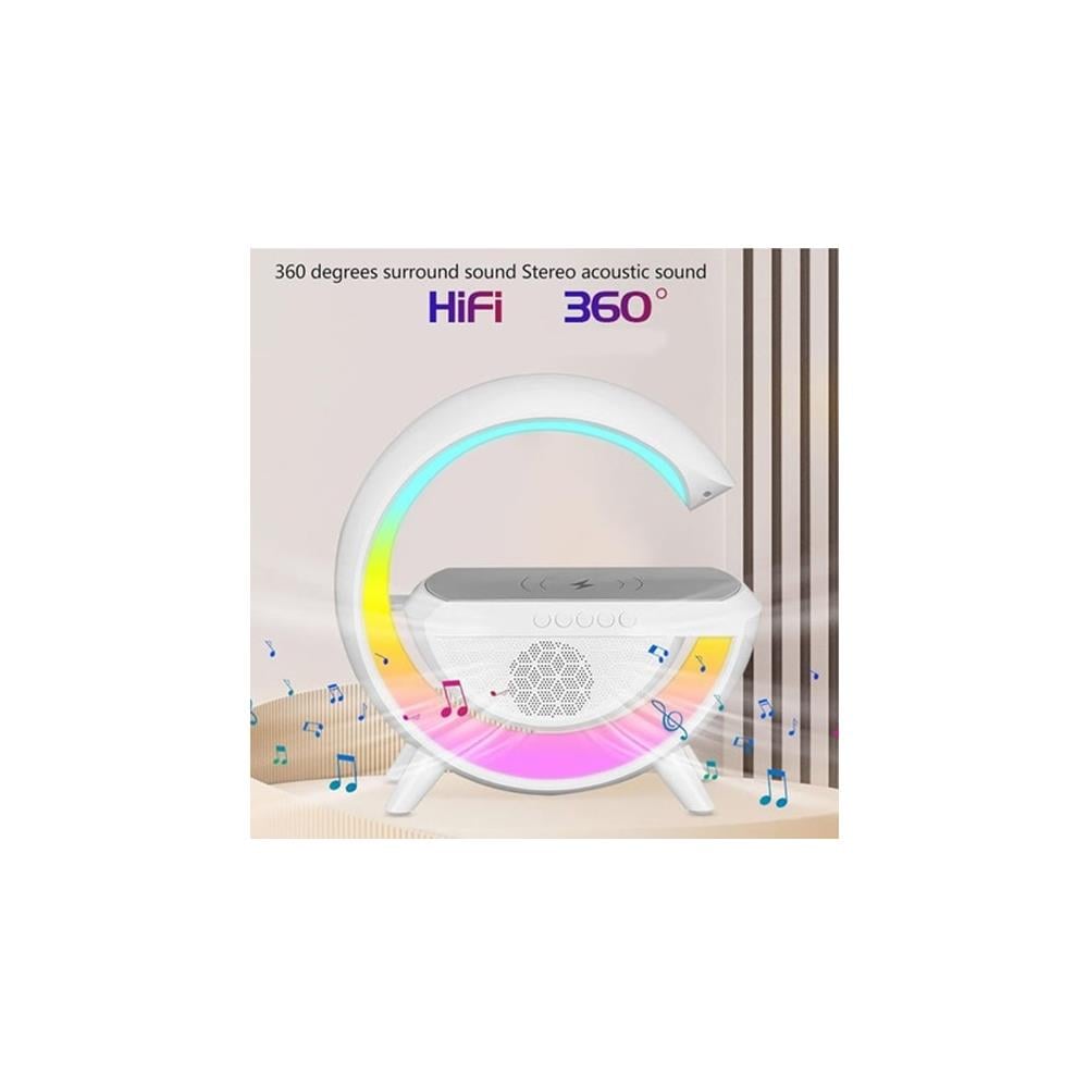 Forlife Fl-8093 Kablosuz Şarj Özellikli Bluetooth Hoparlörlü Masa Lambası küçük görsel