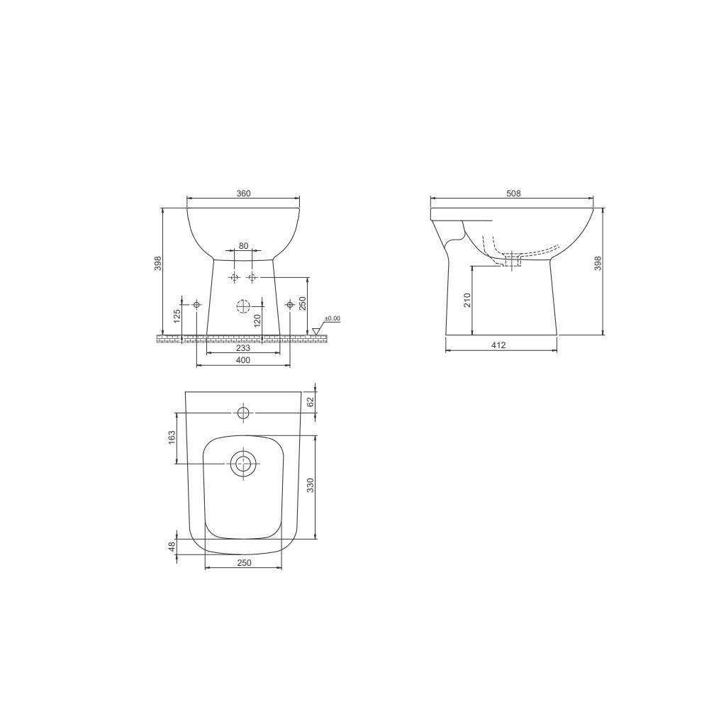 Turkuaz Cerastyle Duru Bide 015300 küçük görsel