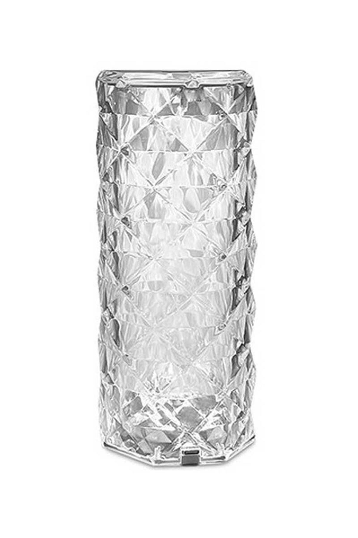 Forlife Kristal Şarjlı Led Masa Lambası ve Abajur Fl-8074 küçük görsel