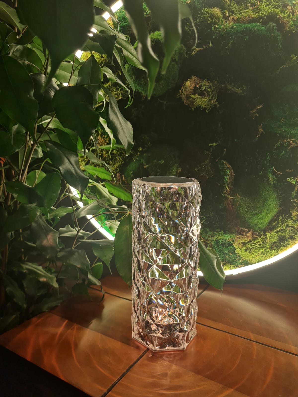 Forlife Kristal Şarjlı Led Masa Lambası ve Abajur Fl-8074 küçük görsel