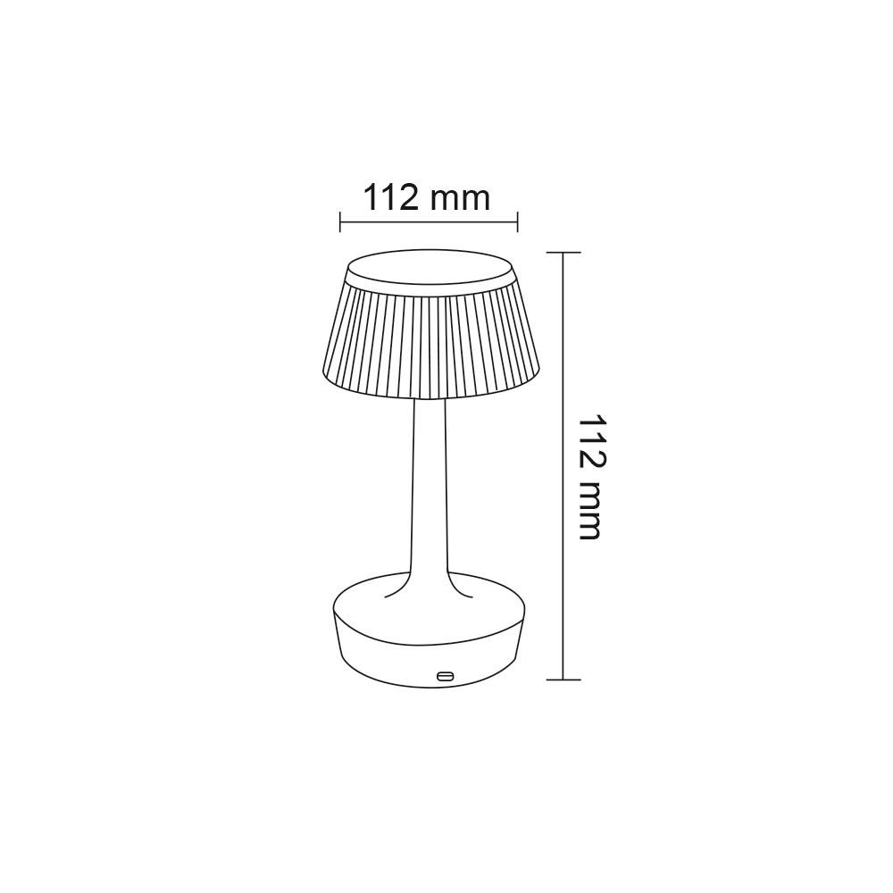 Forlife Curi Şarjlı Led Masa Lambası Fl-8071 küçük görsel