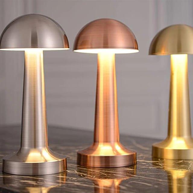 Forlife Dekoratif Şarjlı Led Masa Lambası Gold FL-8055 küçük görsel