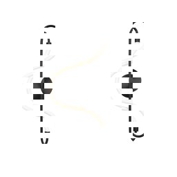 Forlife Duvar Apliği Neon Led Siyah Amber Fl-4503 Bd görseli