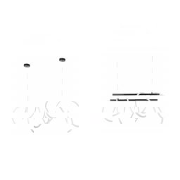 Forlife Sarkıt Tavan Armatürü Siyah Neon Led 4000K Ilık Beyaz Fl-4510 Bd küçük görsel