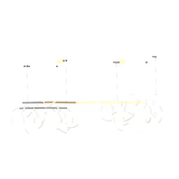 Forlife Sarkıt Tavan Armatürü Siyah Neon Led Amber Fl-4510 Bd görseli