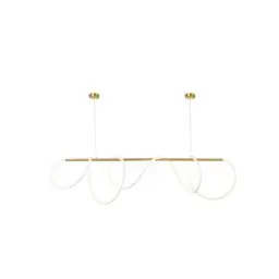 Forlife Sarkıt Tavan Armatürü Siyah Neon Led Amber Fl-4510 Bd görseli