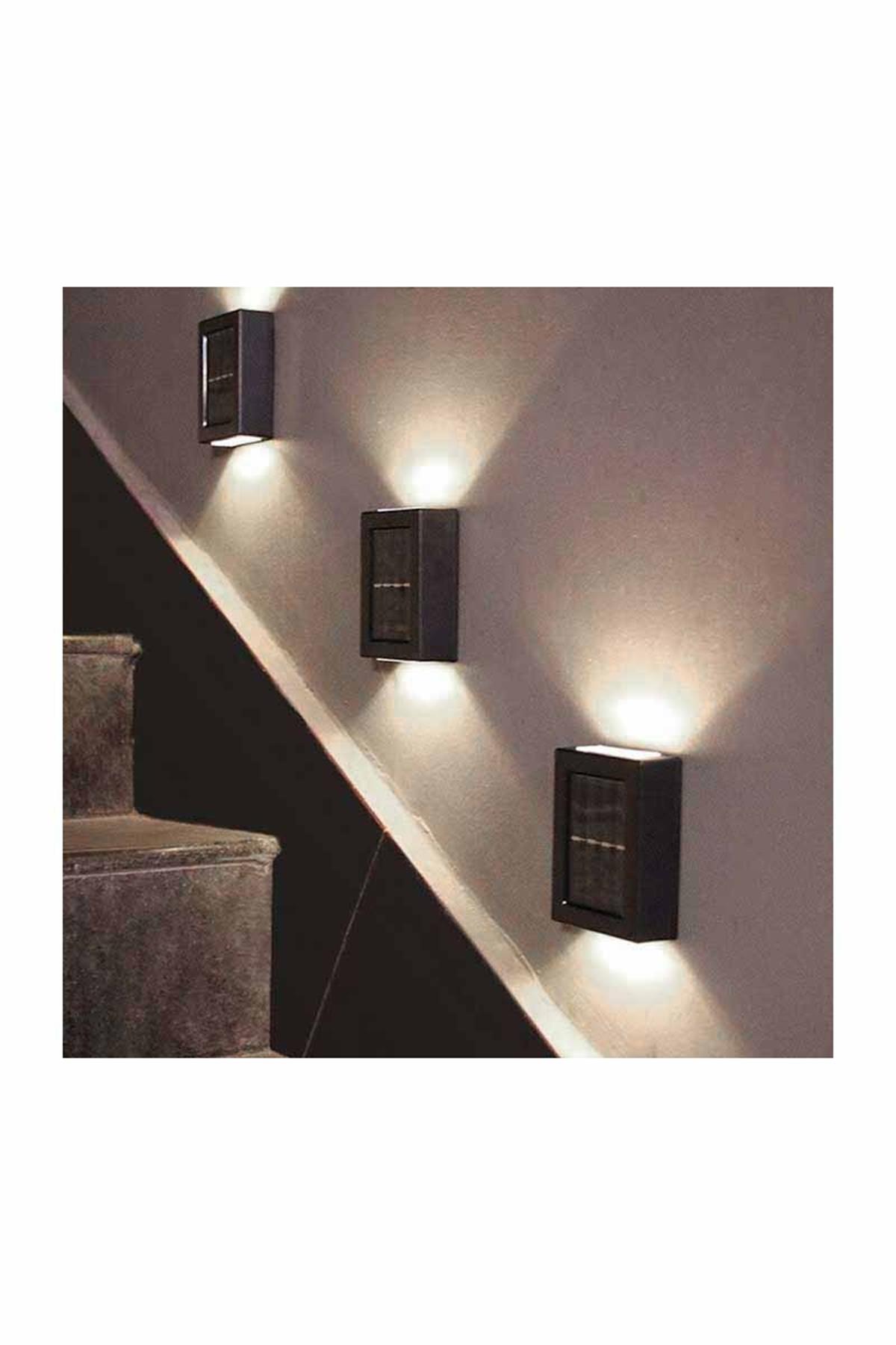 Forlife Solar Çift Yönlü Duvar Apliği 12W 6500k Beyaz FL-3217 küçük görsel