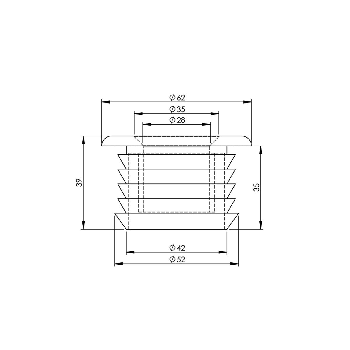 Hela Taşı Contası T2 Ø51-32 mm (1 1/4'') küçük görsel