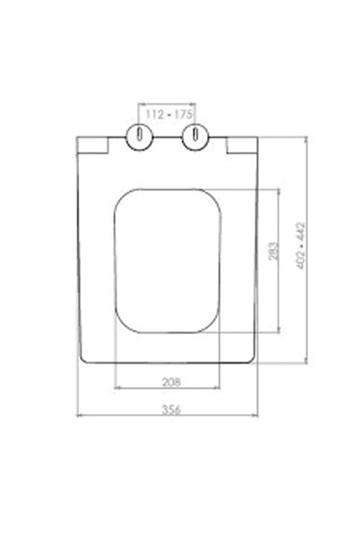 Newarc Duroplast Klozet Kapağı Power 7400 Yavaş Kapanır küçük görsel
