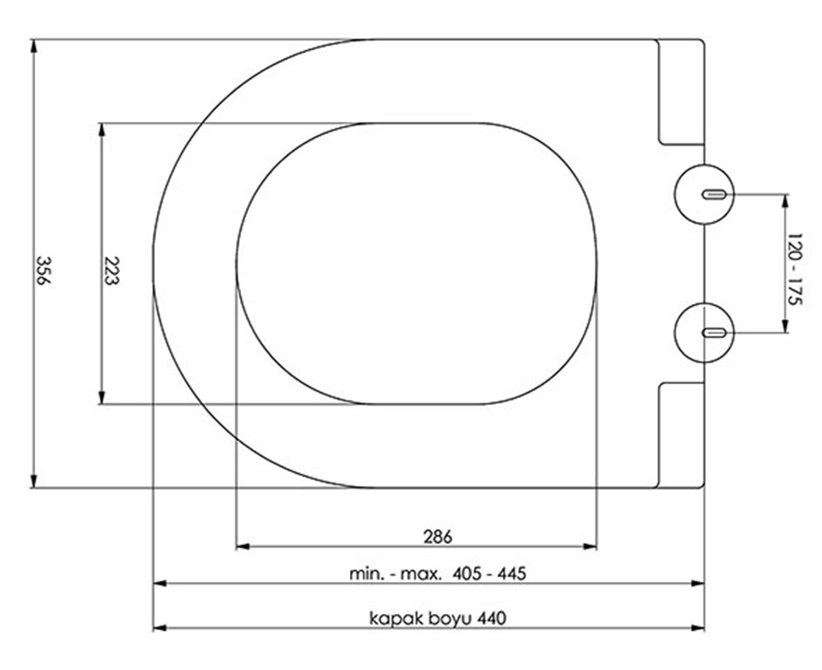 Newarc Slim Pp Klozet Kapağı Modern 7201 Yavaş Kapanır küçük görsel