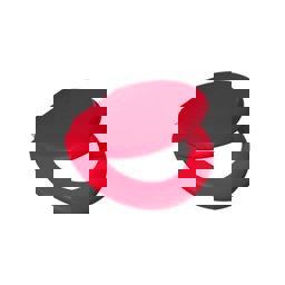 Kırmızı Süngerli Klozet Kapağı görseli