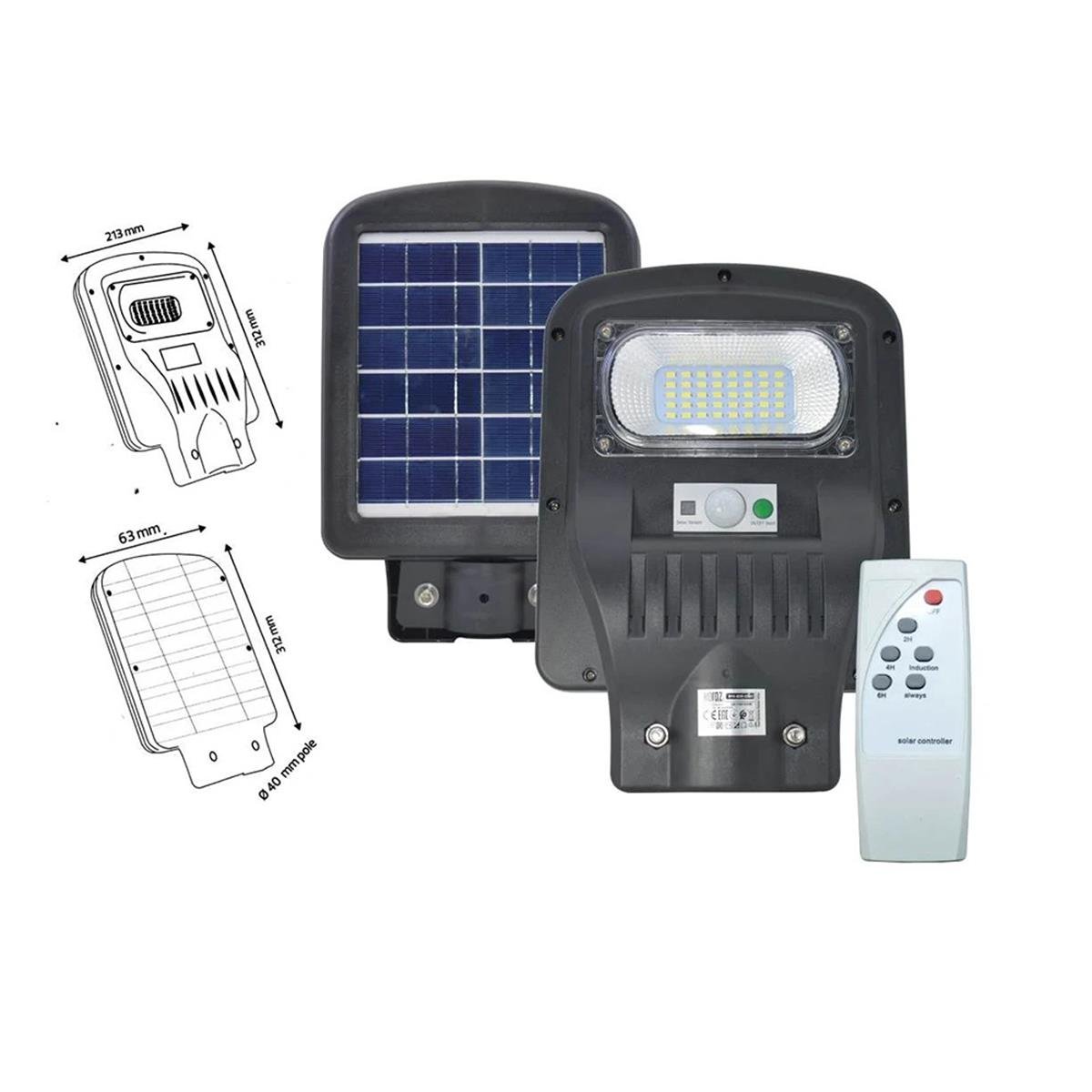 Horoz Grand 900w Led Solar Sokak Armatürü 6400k Beyaz Işık küçük görsel