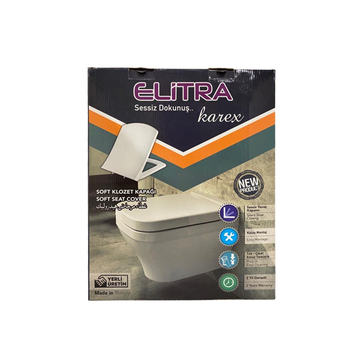 Elitra Zero Yavaş Kapanan Klozet Kapağı küçük görsel